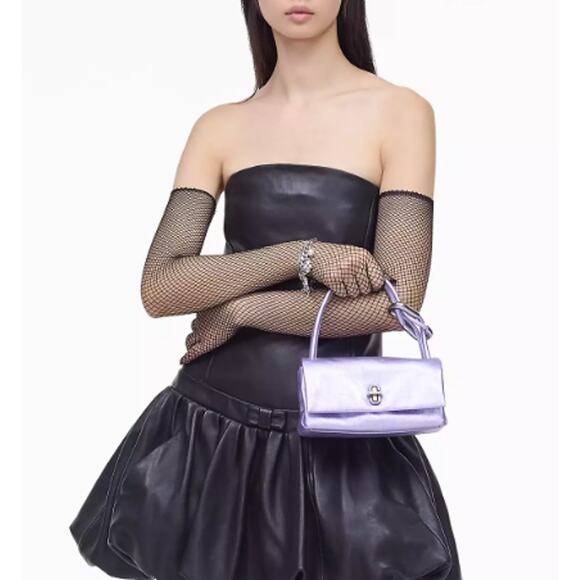 Marc Jacobs Lilac The Metallic Mini Dual Bag - Picture 11 of 11